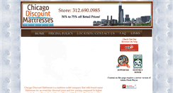 Desktop Screenshot of chicagodiscountmattresses.com